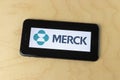 Merck & Co. logo on a smartphone. Merck & Co. is one of the largest pharmaceutical companies in the world