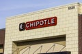 Indianapolis - Circa December 2016: Chipotle Mexican Grill Restaurant. Chipotle is a Chain of Burrito Fast-Food Restaurants IX
