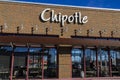 Indianapolis - Circa February 2017: Chipotle Mexican Grill Restaurant. Chipotle is a Chain of Burrito Fast-Food Restaurants X Royalty Free Stock Photo