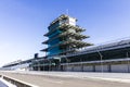 The Pagoda at Indianapolis Motor Speedway. IMS Prepares for the running of the Indy 500 Royalty Free Stock Photo