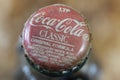 Coca Cola Classic logo. Coke products are among the best selling soda pop drinks in the US