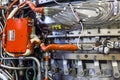 Indianapolis - Circa January 2017: Exterior of an F135 Jet Engine (c)