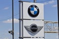 Indianapolis - Circa July 2016: A Local BMW and Mini Dealership. BMW is a Luxury Car Manufacturer Based in Germany III