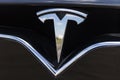 Indianapolis - Circa June 2017: Tesla Motors Local Car Dealership. Tesla designs and manufactures the Model S electric sedan I Royalty Free Stock Photo