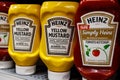 Kraft Heinz branded mustard and ketchup. Kraft Heinz is the fifth largest food company in the world II