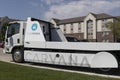 Carvana used car vending machine. Carvana is an online only preowned and used car dealership Royalty Free Stock Photo