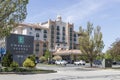 Embassy Suites property. Embassy Suites is part of the Hilton Worldwide family of hotels, resorts and residential lodging