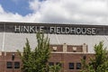 Hinkle Fieldhouse on the campus of Butler University. It is home to the Butler University Bulldogs basketball team Royalty Free Stock Photo