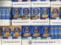 Kraft Macaroni and Cheese display. Kraft sells one million boxes of Mac and Cheese a day Royalty Free Stock Photo