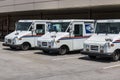 USPS Post Office Mail Trucks. The Post Office is Responsible for Providing Mail Delivery