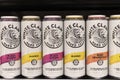 White Claw Hard Seltzer display. In 2019, White Claw accounted for over half of all total hard seltzer sales in the US