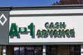 Indianapolis - Circa November 2016: A-1 Cash Advance Mall Location. A-1 Cash Advance is a Payday Loan Company I Royalty Free Stock Photo