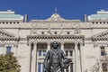 George Washington statue stands guard on the south end of the Indiana State Capitol Royalty Free Stock Photo