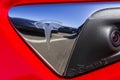 Indianapolis - Circa September 2017: Tesla Motors Local Car Dealership. Tesla manufactures the Model S electric sedan VII Royalty Free Stock Photo