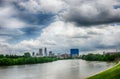 Indianapolis skyline. Panoramic image of Indianapolis skyline at