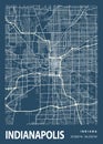 Indianapolis - United States Blueprint City Map