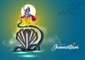 indiandahi handi festival of happy shree krishna janmashtami. vector illustration design