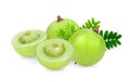 Indian gooseberry isolated on white Royalty Free Stock Photo