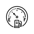 Black line icon for Indicate, allude and fuel Royalty Free Stock Photo