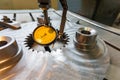 Indicator lever type in mechanical engineering for accurate alignment of parts along the axis
