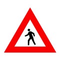 Indicator for pedestrians