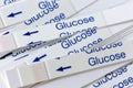 Indicator Strips For Blood Glucose Testing Royalty Free Stock Photo