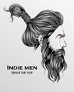 indie men hipster hair style