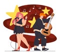 Indie music vector concept Royalty Free Stock Photo