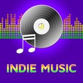 Indie Music Shows Sound Tracks 3d Illustration