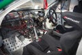 Inside a Toyota rally car Royalty Free Stock Photo