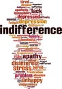 Indifference word cloud