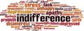 Indifference word cloud