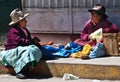 Indigence Ecuadorian women Royalty Free Stock Photo