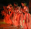 Indigenous Australians people on ceremonial dance in Laura Quinkan Dance Festival Cape York Australia Royalty Free Stock Photo