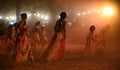 Indigenous Australians people on ceremonial dance in Laura Quinkan Dance Festival Cape York Australia