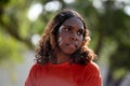 Indigenous Australians woman during ceremonial dance in Laura Quinkan Dance Festival Cape York Queensland Australia Royalty Free Stock Photo