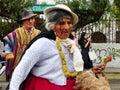 Indigenous couple of aged people, Ecuador