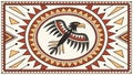 Indigenous Eagle Pattern: Strength, Culture Artistry, vector design Generative AI Royalty Free Stock Photo