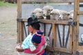 Indigenous Ecuadorian mother and baby