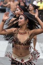 Indigenous female dancers in Ecuador