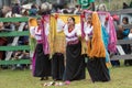 Indigenous female dancers in Ecuador