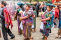 Indigenous Maya in traditonal costume in procession, Guatemala