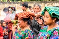 Indigenous Maya women dressed in traditonal costume, Guatemala