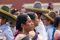 Indigenous people celebrating the Guelaguetza in Oaxaca Mexico Royalty Free Stock Photo