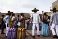 Indigenous people celebrating the Guelaguetza in Oaxaca Mexico