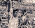 Indigenous people celebrating the Guelaguetza in Oaxaca Mexico Royalty Free Stock Photo