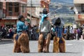 Indigenous quechua children at Inti Raymi celebration