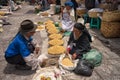 Indigenous quechua people in the market