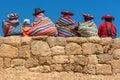 Indigenous Quechua Women in Chinchero, Peru Royalty Free Stock Photo