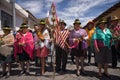 Indigenous quichua people at Corpus Christi parade